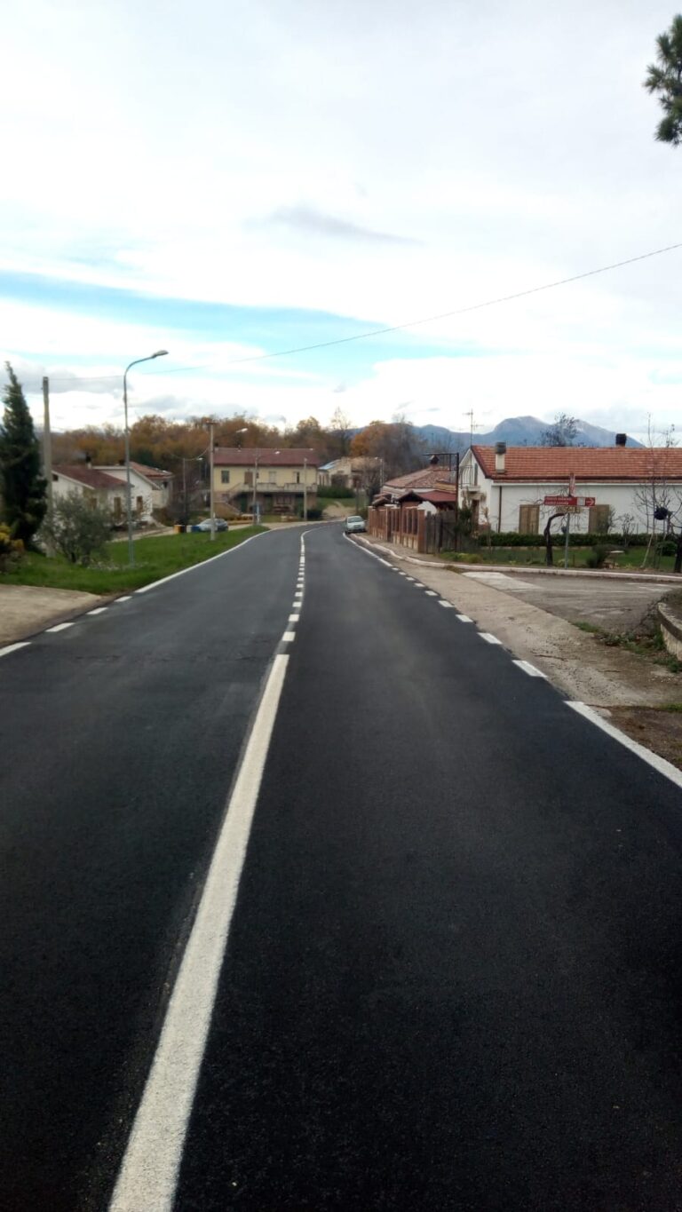 Penna Sant’Andrea: completato l’asfalto sulla SP 365