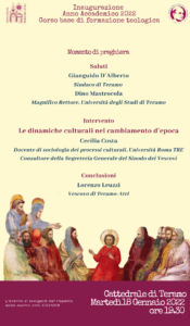 Corso base di teologia: domani l'inaugurazione nel Duomo di Teramo