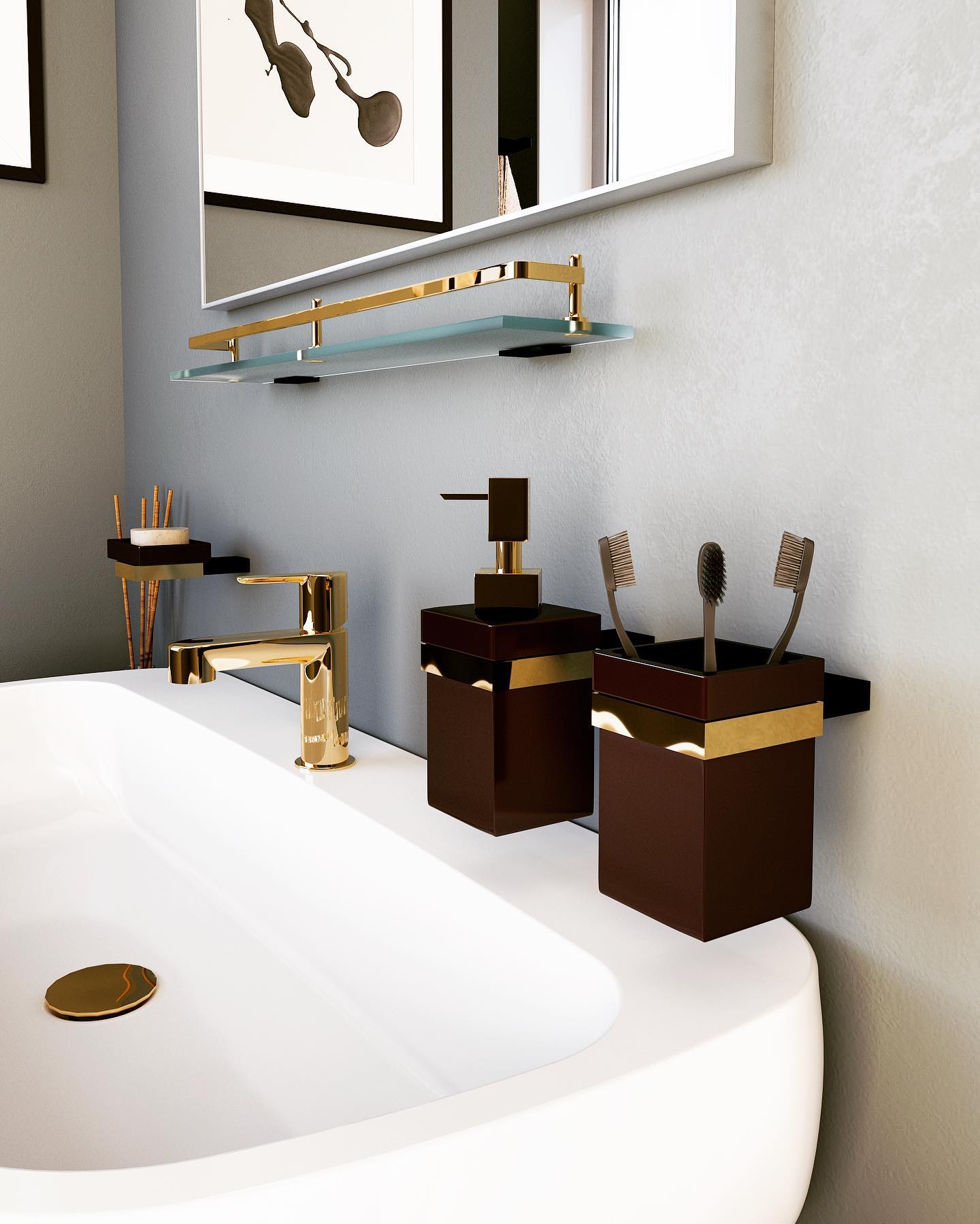 Accessori bagno Made in Italy su misura raffinati ed eleganti da Mirella Tanzi Bathroom Design