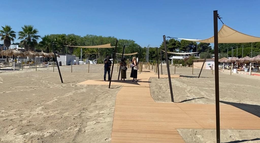 Pescara, inaugurata l'eco-spiaggia sulla riviera sud VIDEO-FOTO