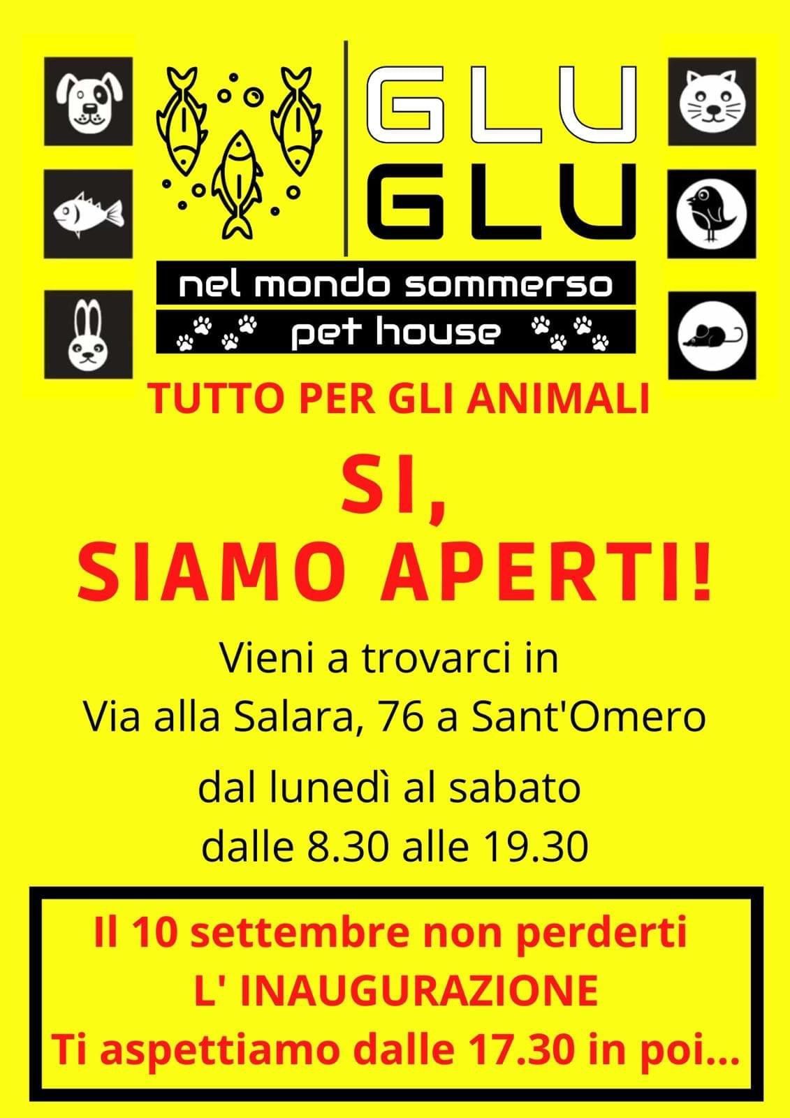 GLU GLU pet house Sant'Omero: Tantissimi ospiti invitati all'inaugurazione di domani 10 settembre. Non puoi perderla