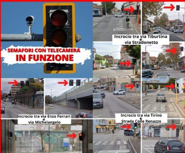 Nuovi semafori con telecamere a Pescara: ECCO DOVE