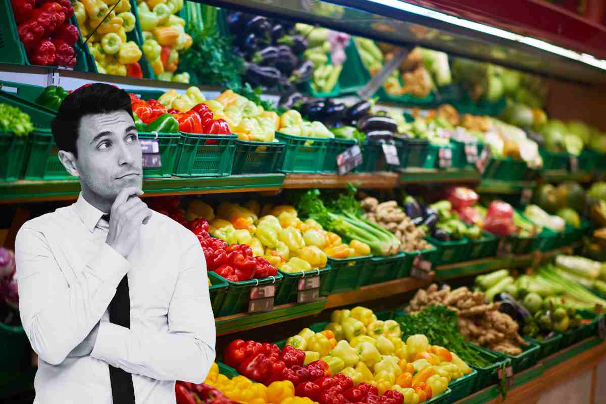 frutta e verdura ingresso supermercato