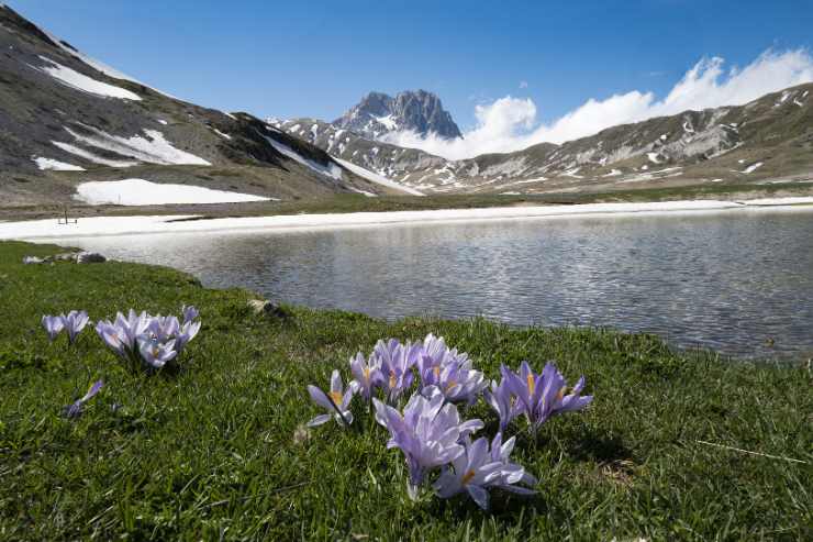 panorama del Lago di Pietranzoni