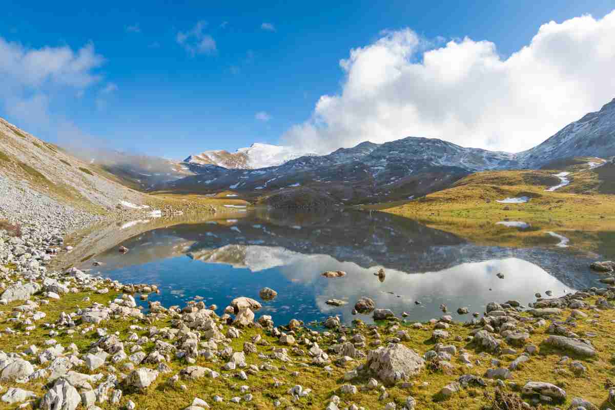 Lago della Duchessa lungo il cammino dei briganti