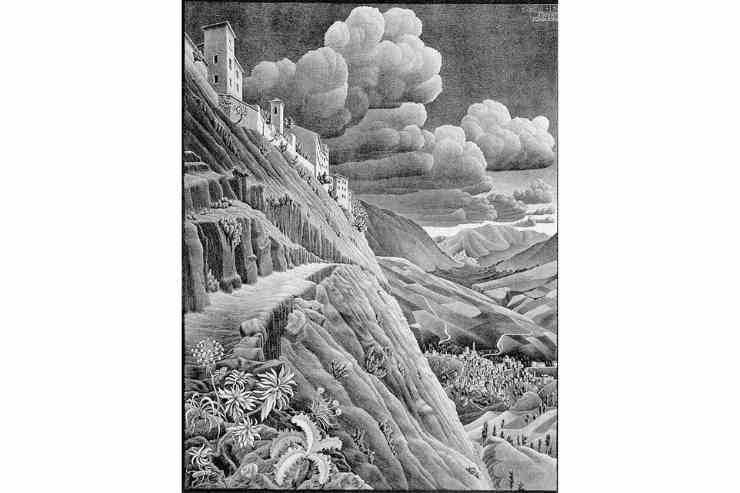 Castrovalva disegnato da Escher