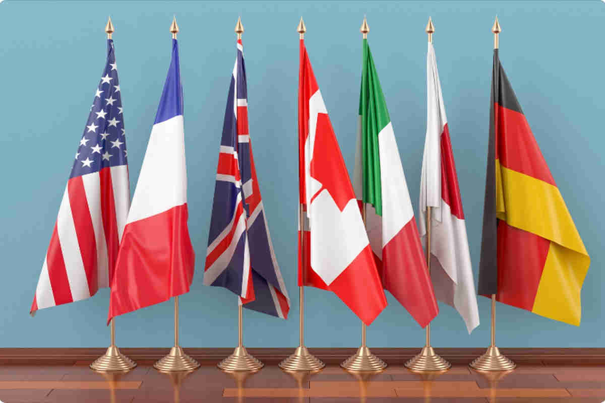 bandiere paesi g7