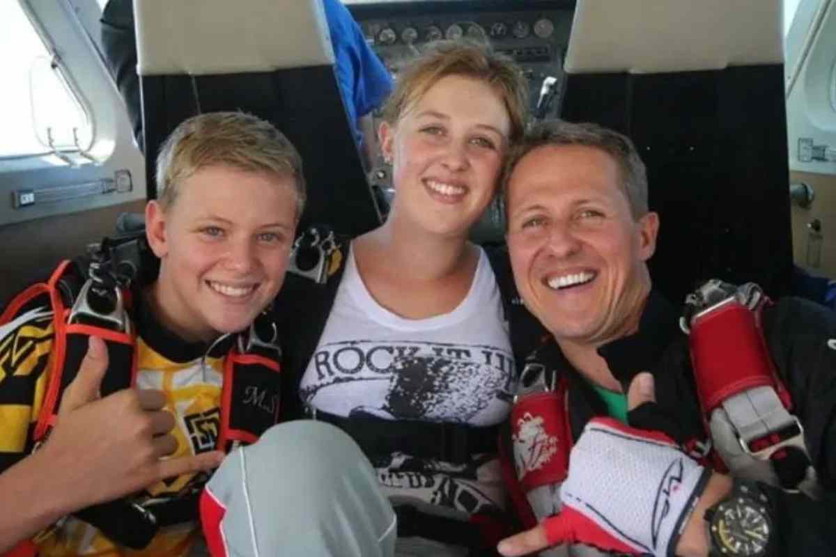 Michael Schumacher insieme ai figli