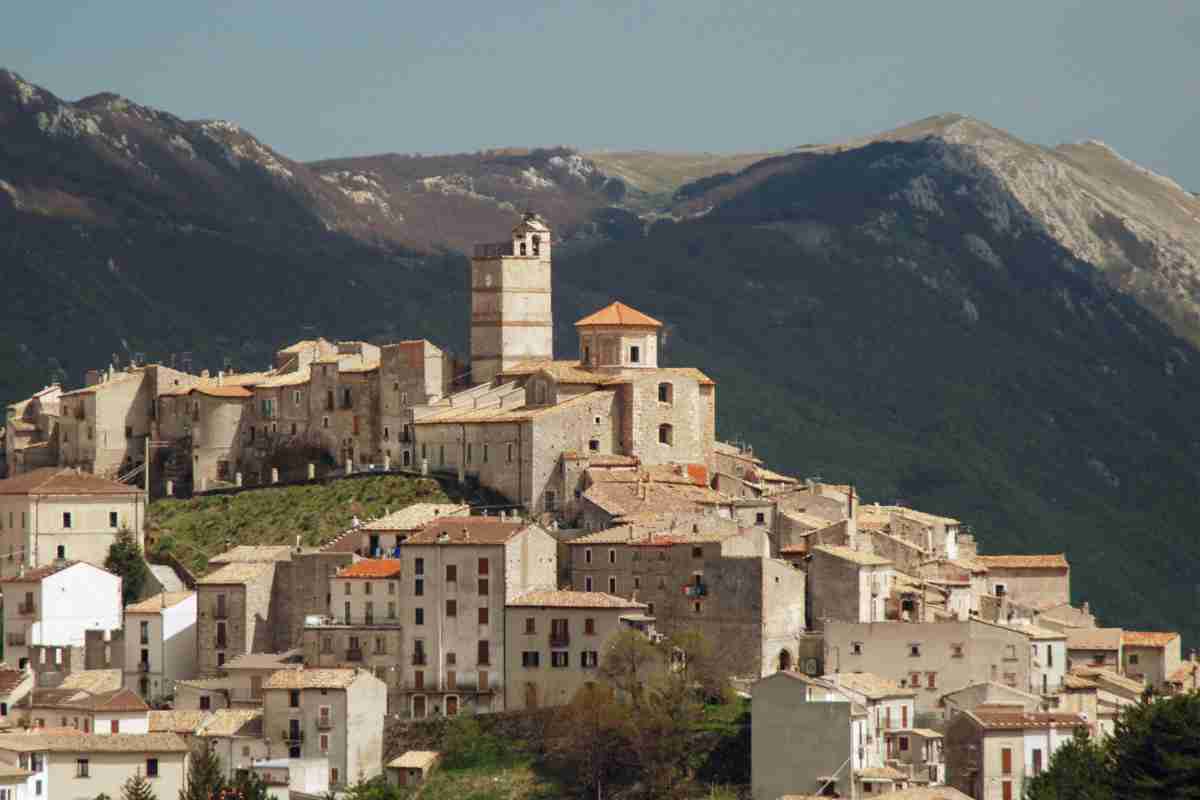 Castel del monte in Abruzzo, panorama