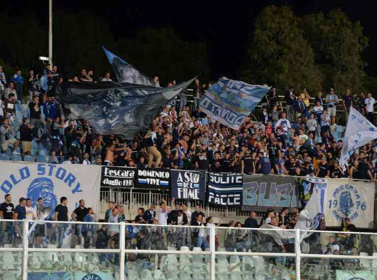 Pescara tifosi contestazione