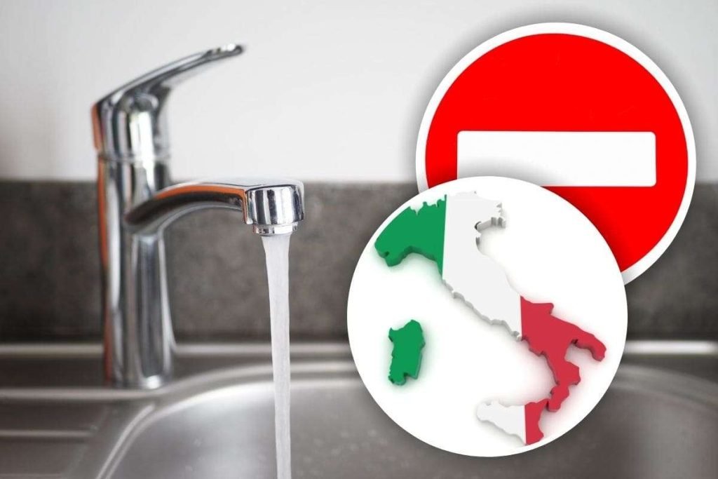 Uso acqua del rubinetto: regioni con divieto