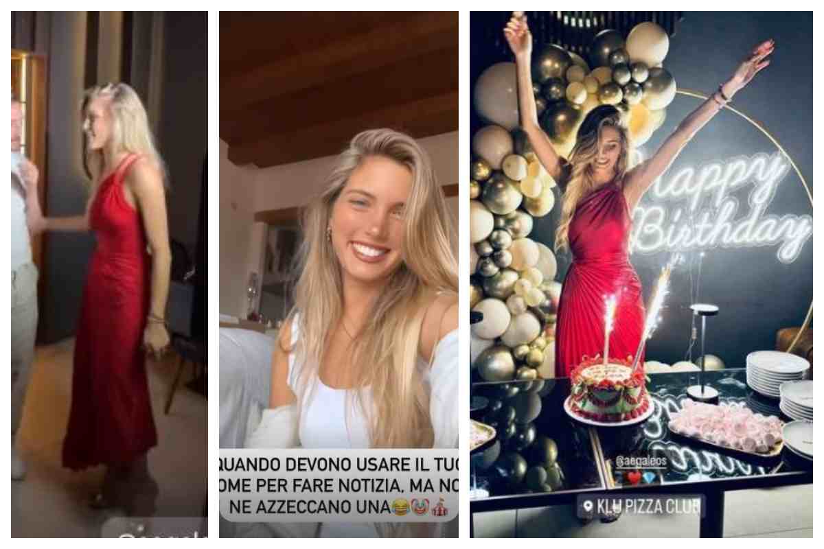 Anita Olivieri mostra su Instagram il vestito della festa