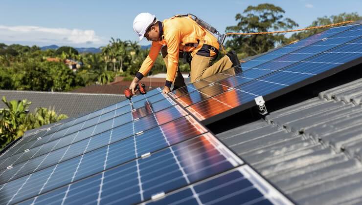 Installazione dei pannelli solari