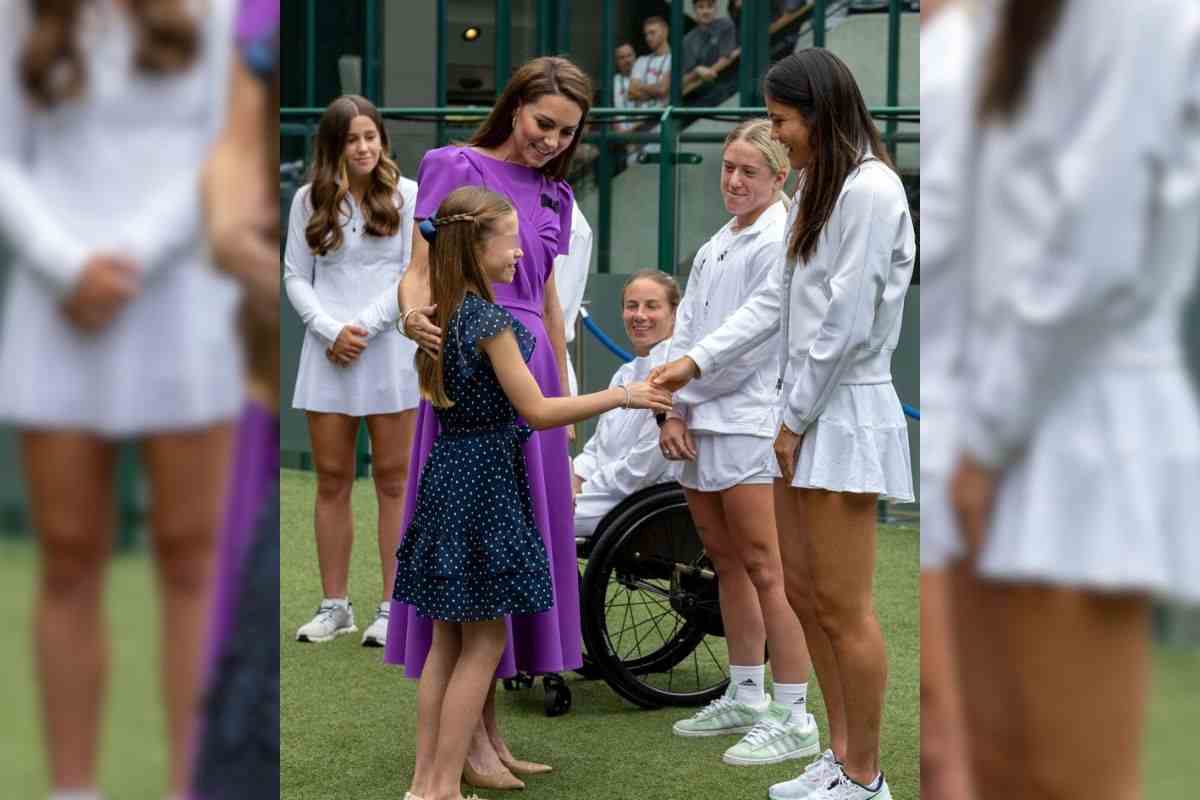 Kate e Charlotte stupiscono Wimbledon