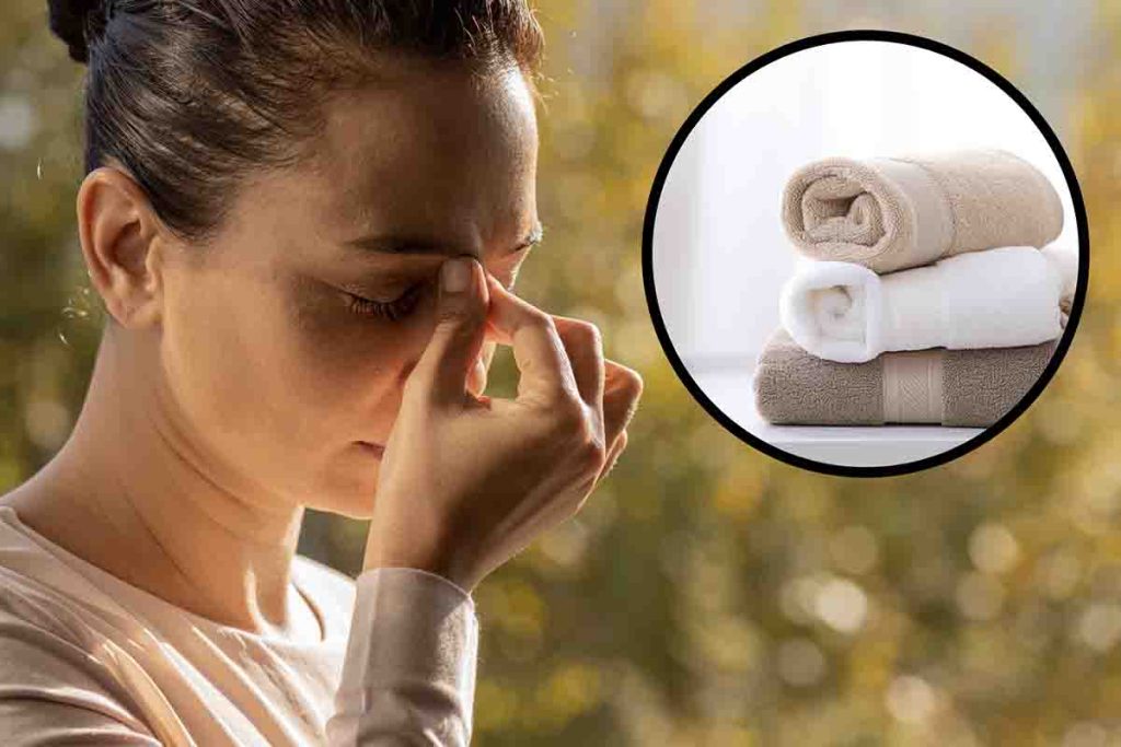 il trucco degli asciugamani contro il mal di testa