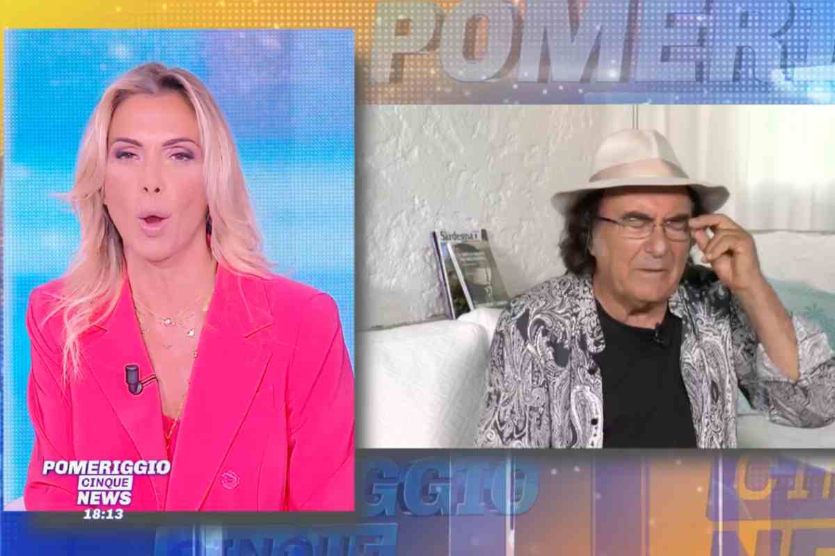 Al Bano sbotta a Pomeriggio Cinque