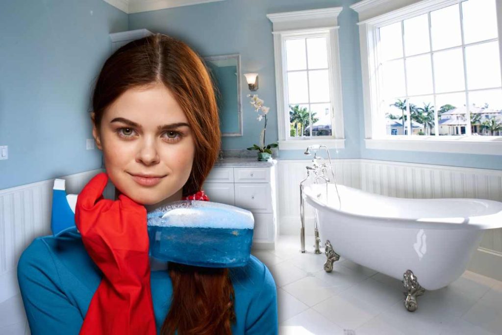 Passaggi semplice per una vasca da bagno sempre lucida