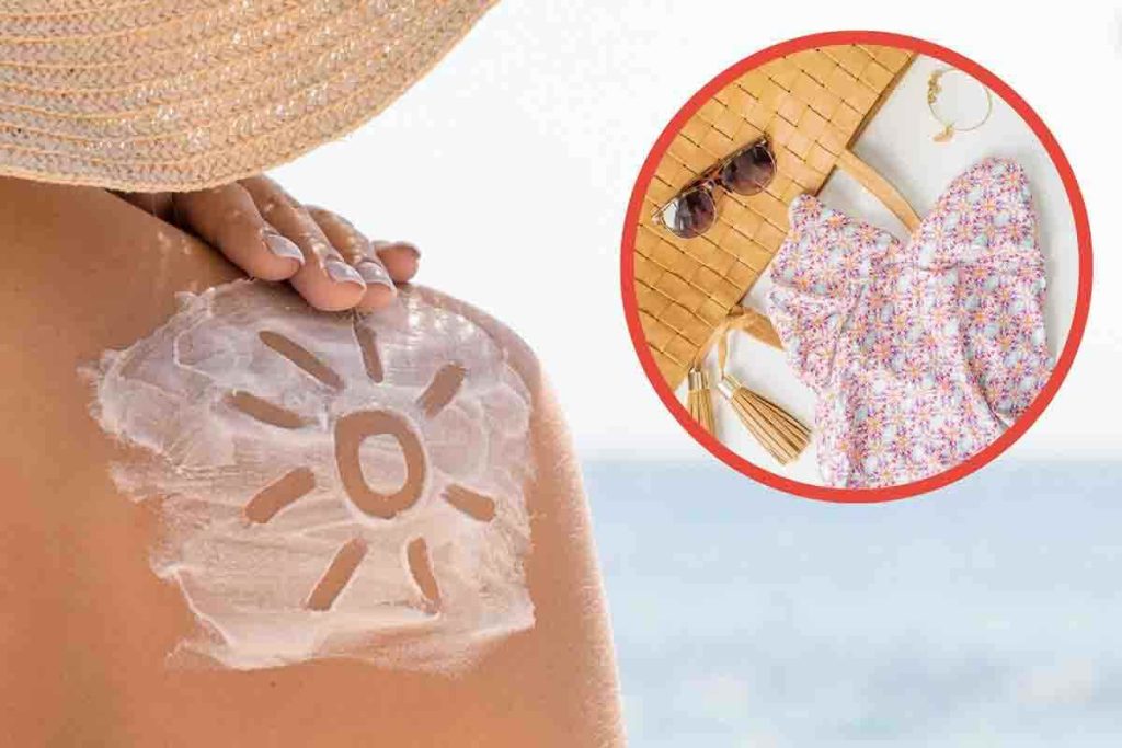 come togliere la crema solare dal costume