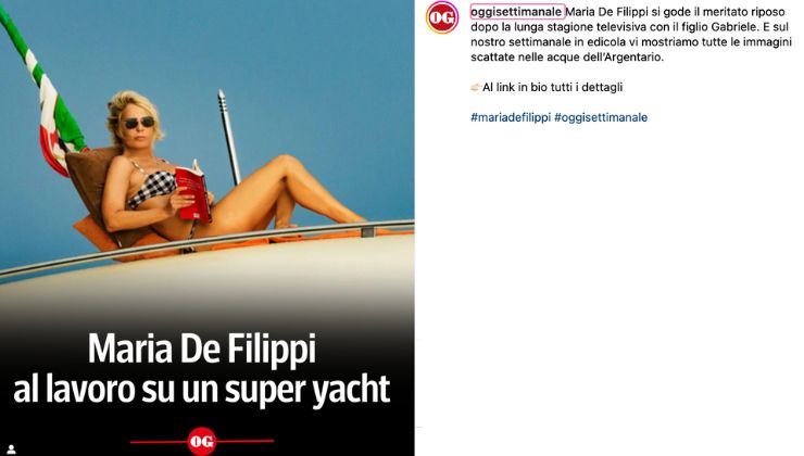 Maria De Filippi, ecco dove sta passando le vacanze