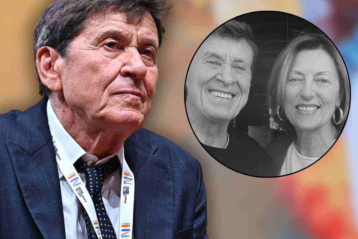 gianni morandi con la moglie annuncio