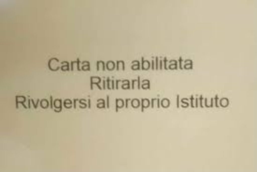 carta spesa, come sbloccarla