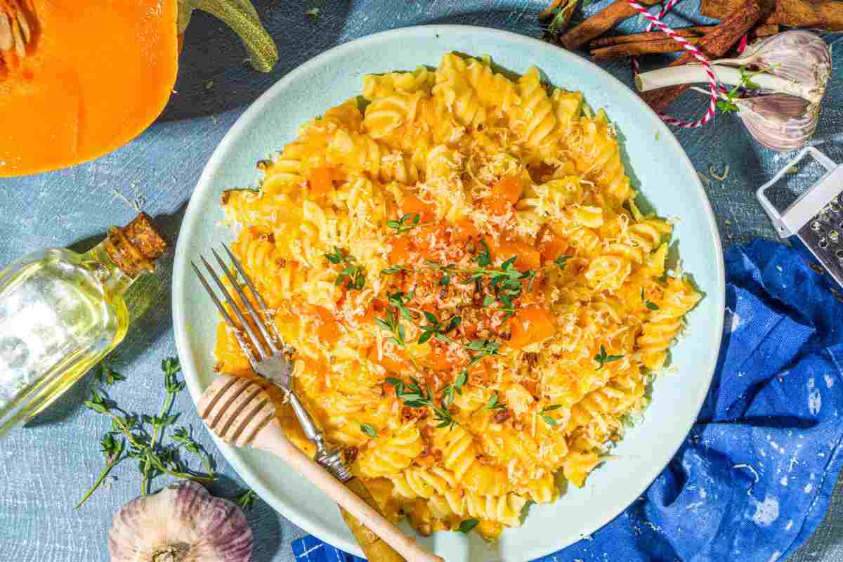 Pasta alla zucca col tonno