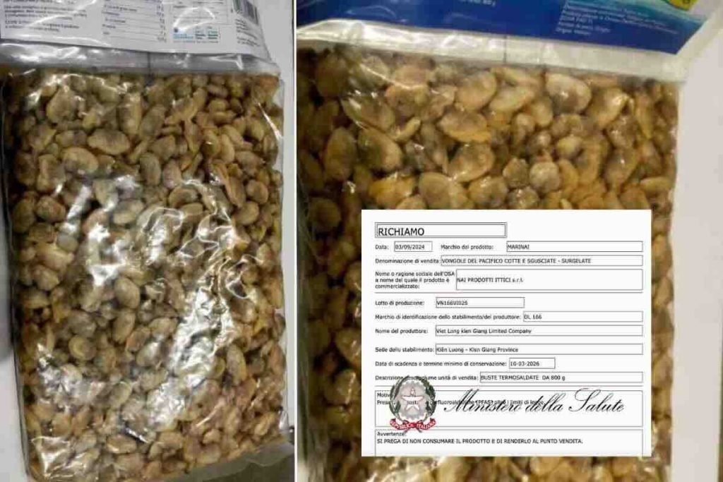 Richiamato prodotto ittico