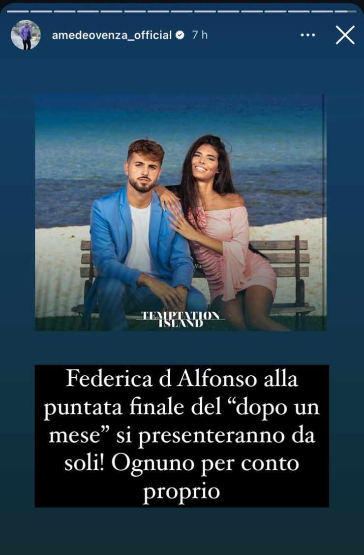 federica alfonso temptation island lasciati