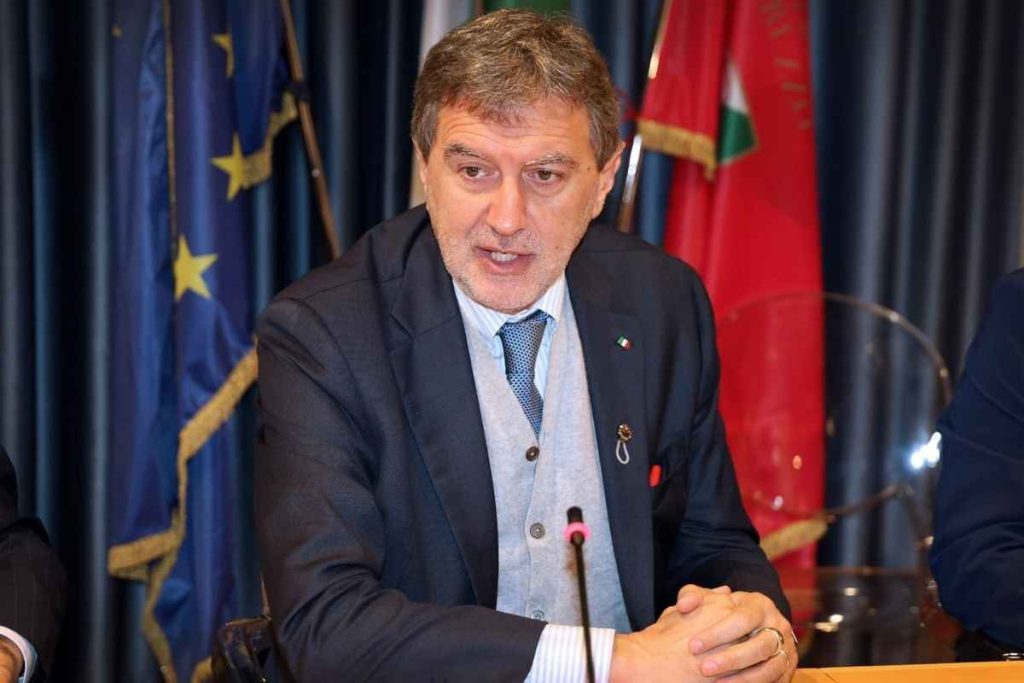 Il governatore della Regione Abruzzo Marco Marsilio