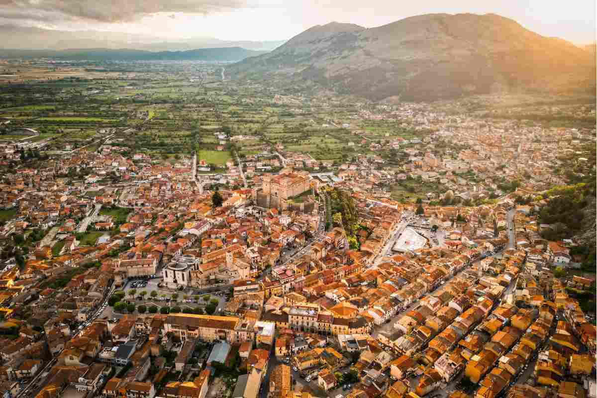 Celano visto dall'alto