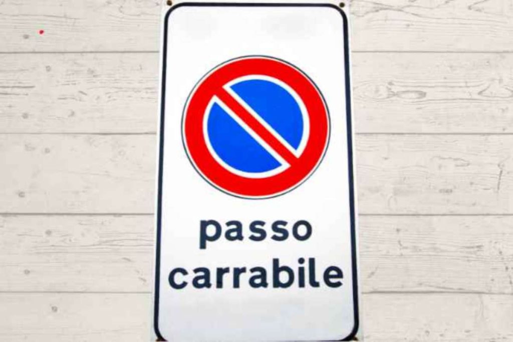 Passo carrabile ecco che arriva la multa