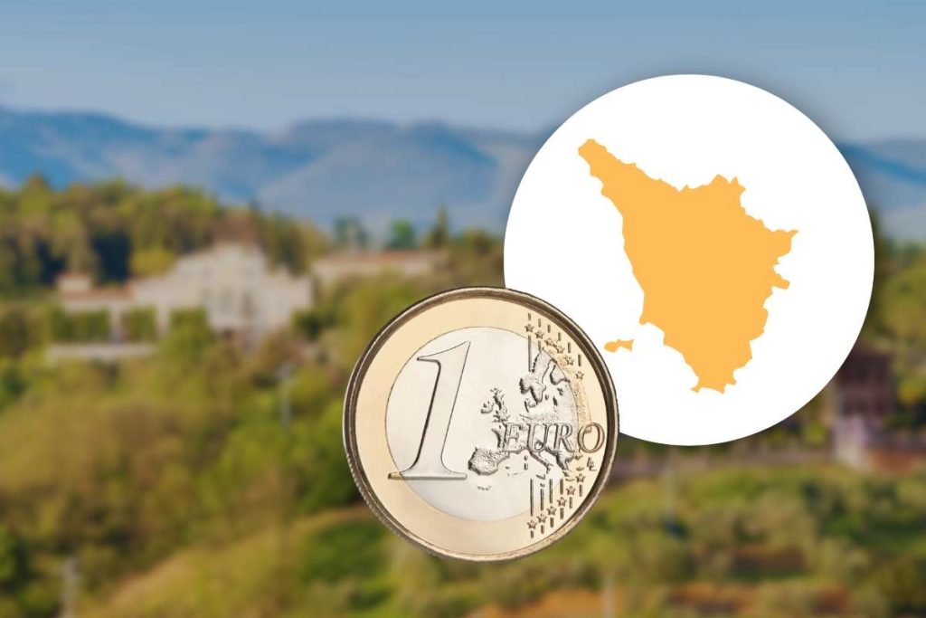 paesaggio, toscana e 1 euro