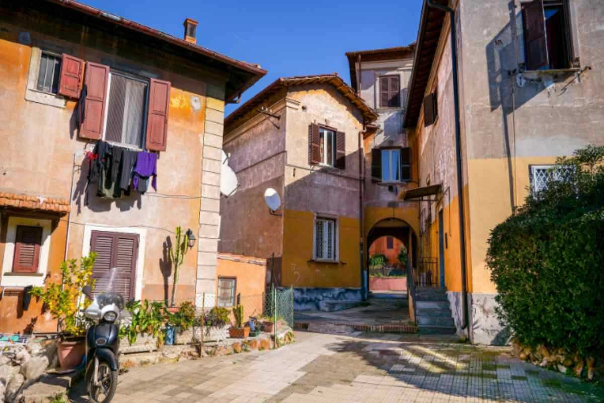 spaccato del quartiere Garbatella a Roma