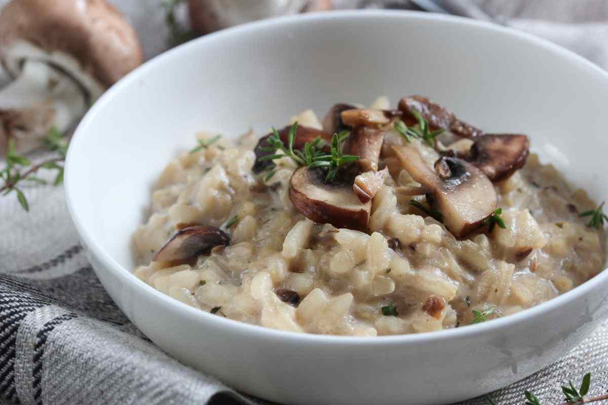 ricetta risotto funghi e castagne