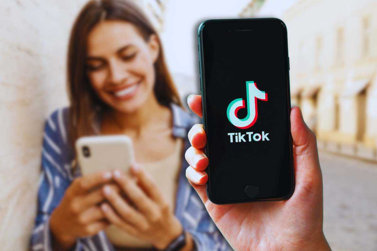 mani che usano cellulare con tiktok