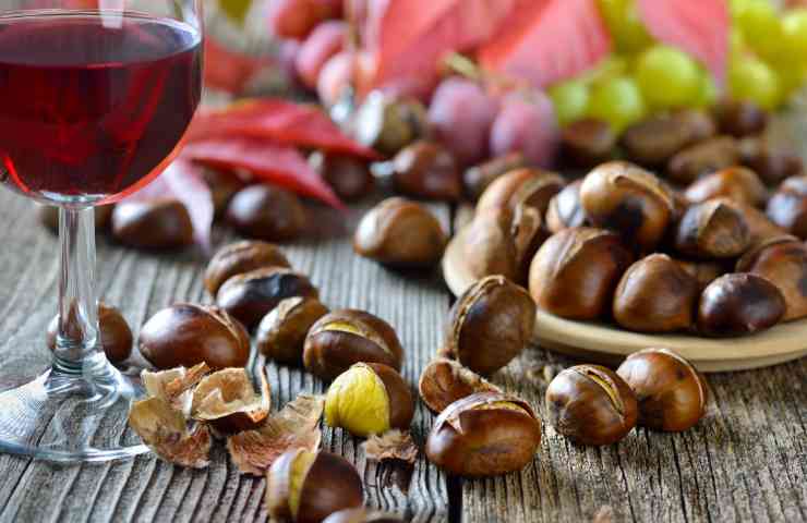 Castagne e vino