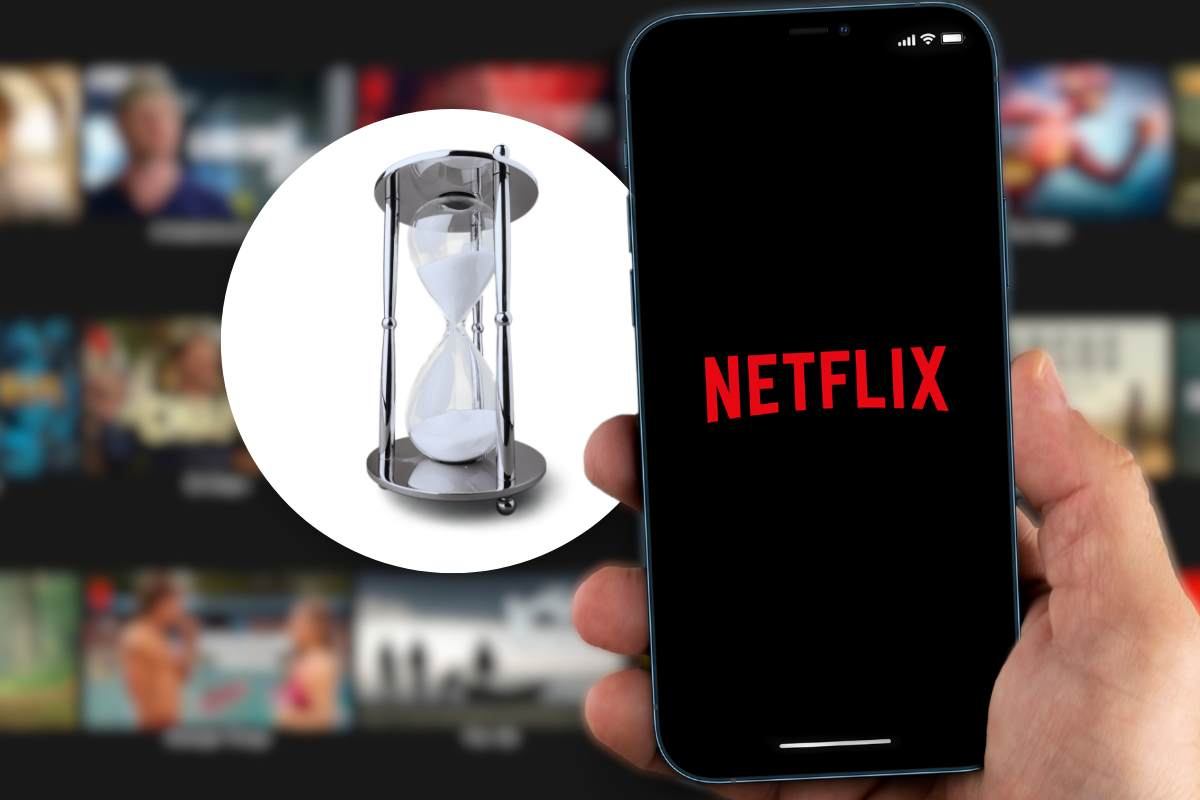 Catalogo Netflix e clessidra