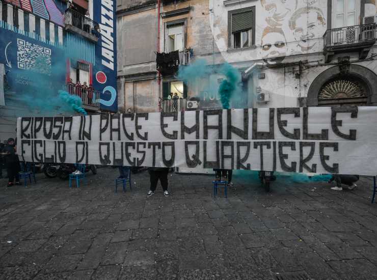 Esclusiva Acampora manifestazione Napoli contro violenza