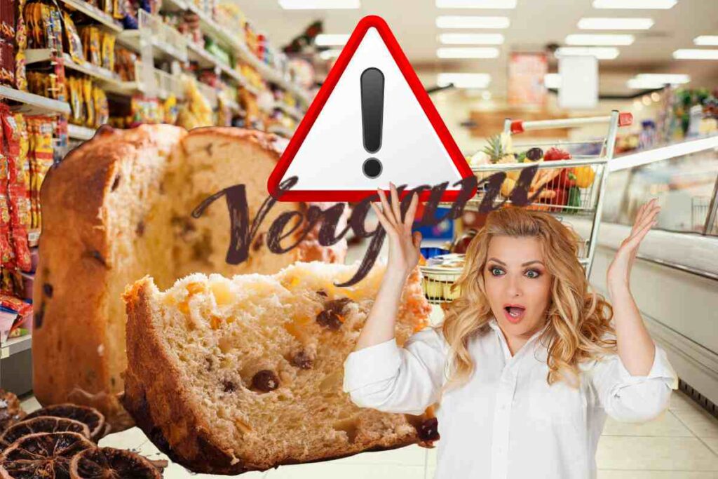 Un panettone al supermercato