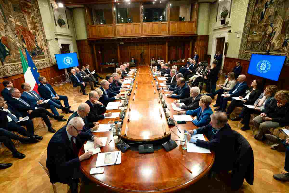 Riunione a Palazzo Chigi