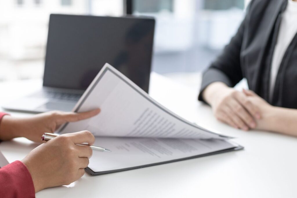 Colloquio di lavoro e documenti
