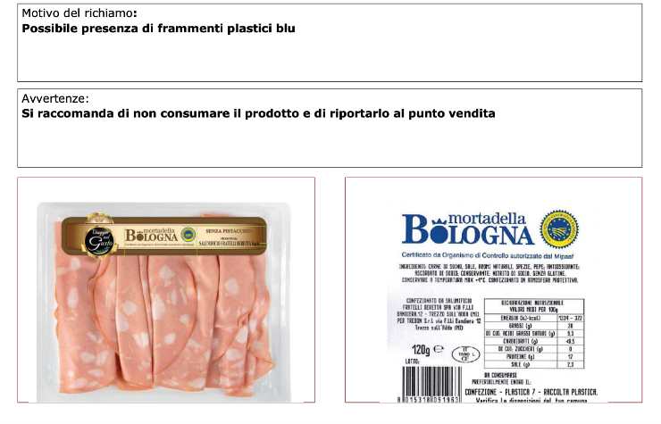 scheda richiamo mortadella