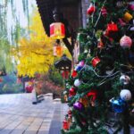 un albero di natale in cina