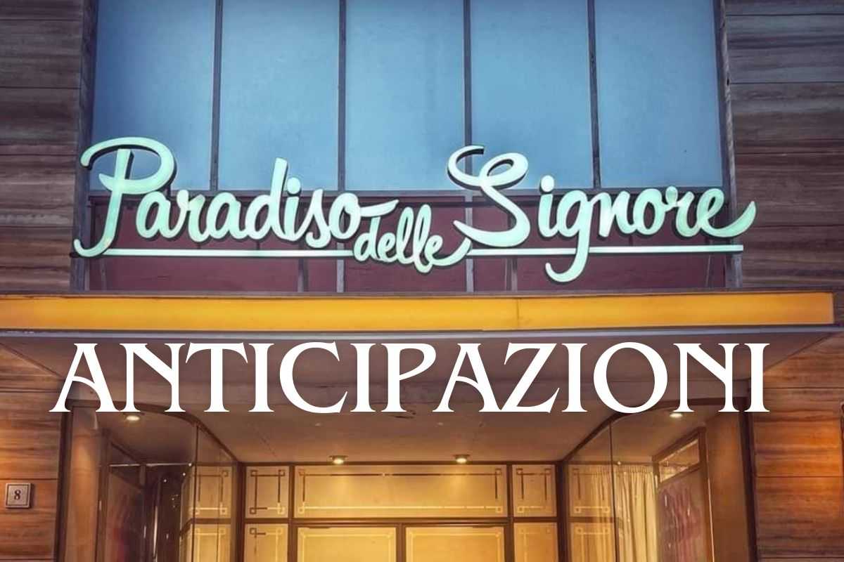 scritta paradiso delle signore