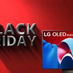 scritta black friday e televisore