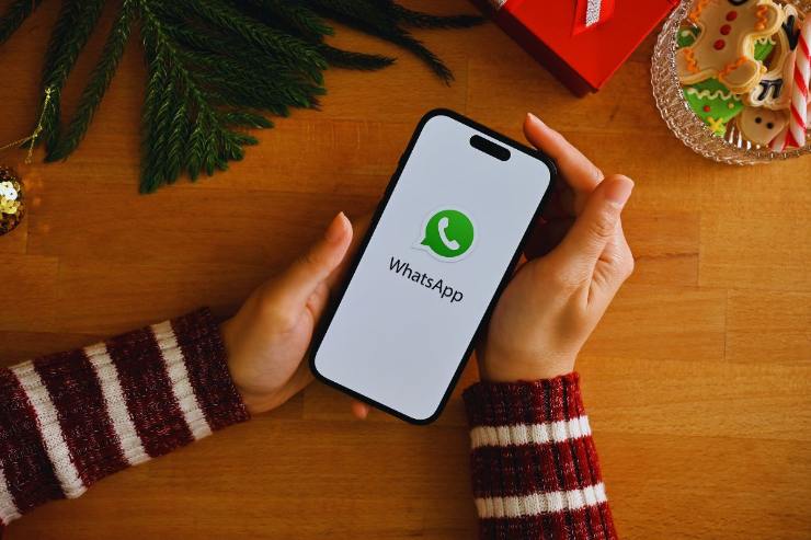 Schermata d'accesso a WhatsApp