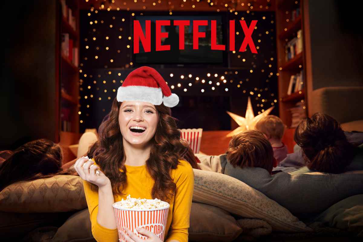 Una famiglia davanti a Netflix