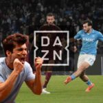 Napoli-Roma ed il logo DAZN