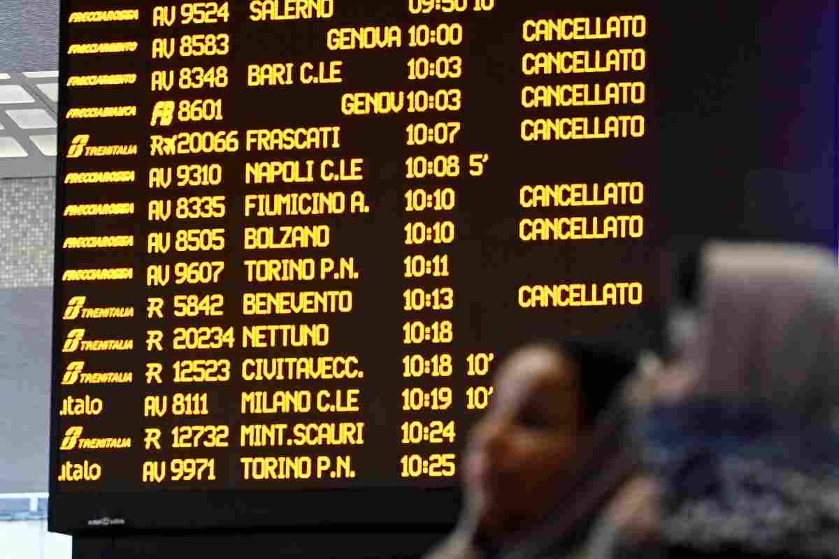 Sciopero dei treni