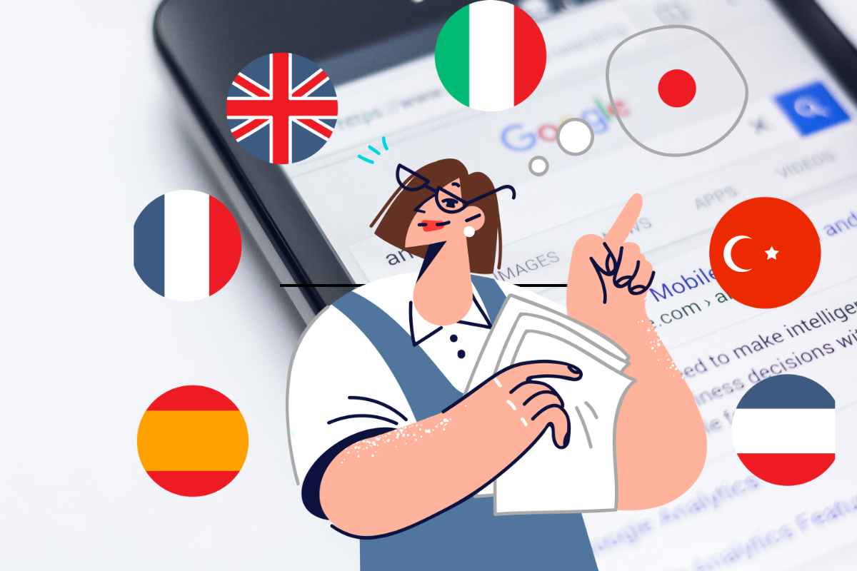 Google Translate aperto su smartphone